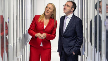 Sinéad Pillion, Ericsson, with Minister of State Robert Troy