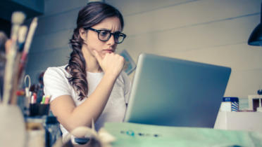 Stressed worker