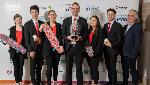 Hazel Young, Timothy McGrath, Michelle Cox, Elvis Seporatitis, Neassa O’Sullivan, with Sam Spillane, and Terence O’Rourke, Enactus Ireland