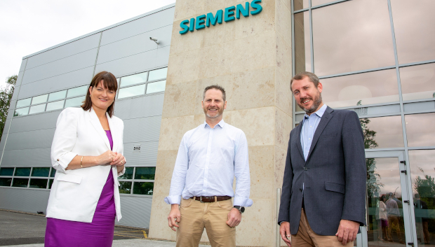 Anne-Marie Tierney le Roux, IDA Ireland; John Bolger, Siemens; and Robert Byrne, IDA Ireland