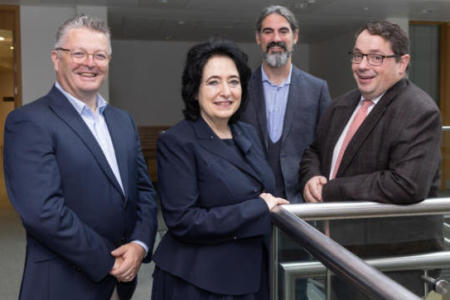 Prof Barry O’Sullivan; Susanne Kuehrer; Dr. Gabriel Castane Gonzalez and Prof John Cryan