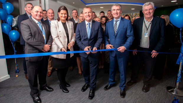 Pictured (L-R): Aongus Hegarty, Dell Technologies; Anne-Marie Tierney-Le Roux, IDA Ireland; Minister for Public Expenditure Michael McGrath; Bob Savage and Des O'Sullivan, Dell Technologies