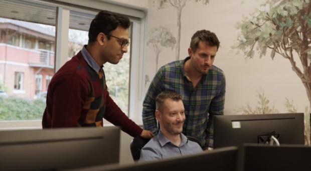 Pictured: Neil Mc Caul, Gregory Balogh and Anchit Bhagat