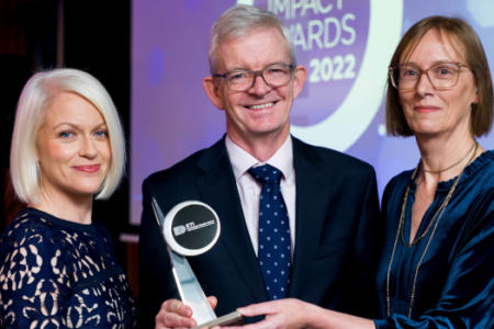 Kathriona Devereux; Joe Healy, Enterprise Ireland; and Imelda Lambkin, Knowledge Transfer Ireland