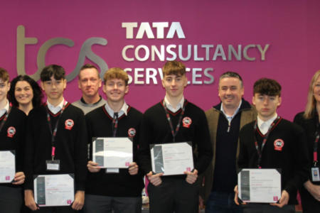 goIT winners from Rosses Community School Dungloe, Co Donegal