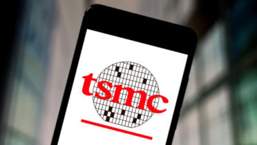 TSMC logo on a mobile phone