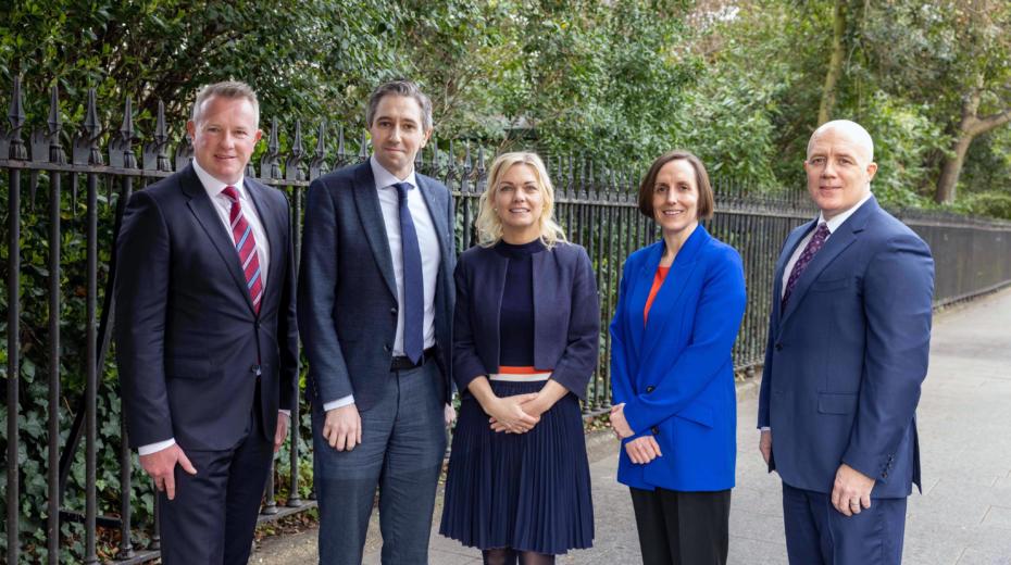 Mark Jordan, Skillnet Ireland; Simon Harris, Minister for Further and Higher Education, Research, Innovation and Science; Nessa McEniff, The Learnovate Centre, Trinity College Dublin; Aisling Soden, IDA Ireland; Shane Heraty, Cisco