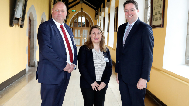 Profe Markus Helfert, IVI; Prof Zohreh Pourzolfaghar, Maynooth University; and Minister of State for the Dept of Agriculture, Food & the Marine Martin Heydon
