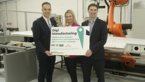 Jamie Meehan, IDEAM at TUS, Mary Meehan, Manufacturing NI and Damien McConville, InterTradeIreland