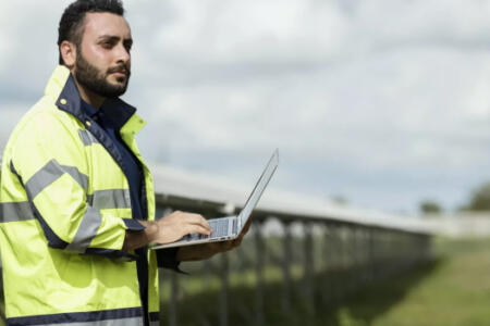 Man with a laptop