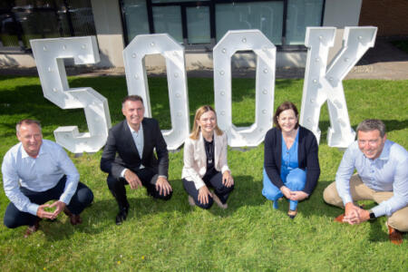 Conor Killeen, VEI Global; John Keaney, SIRO; Amanda Nelson, Vodafone Ireland; Marguerite Sayers, ESB; and Lloyd O'Rourke, VEI Global