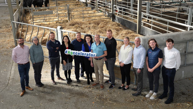 Pictured: Niamh Collins, AgTechUCD, (centre) with participants on the second AgTechUCD Agccelerator Programme