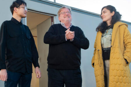 Pictured: Tienren Chen, Prof Brain Norton and Sahar Rostamzad