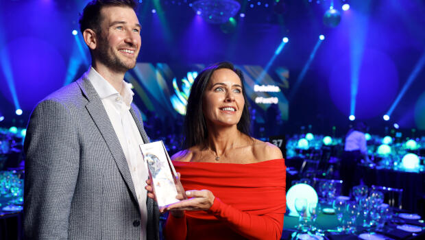 Pictured: James Toomey, Deloitte, and Andrea Reynolds, Swoop