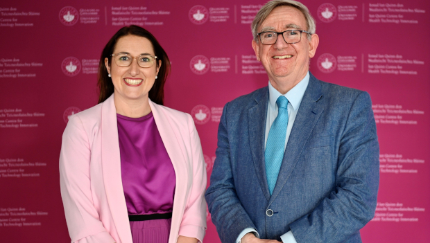 Minister of State for Business, Employment & Retail Emer Higgins and University of Galway President Professor Ciarán Ó hÓgartaigh