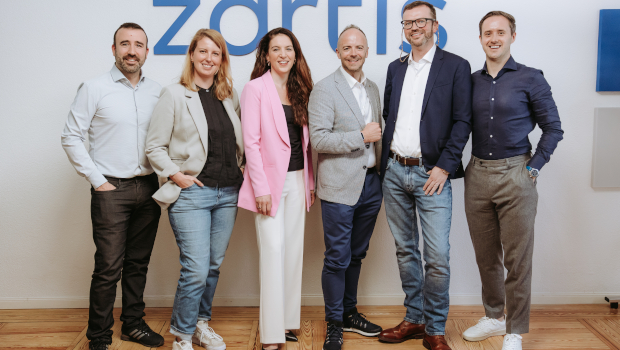 Pictured: Angel Benito, Laura Sanchez, Zartis; Fran Stafford and Andrew Bourg, Development Capital; Padraig Coffey and Richard Dineen Zartis
