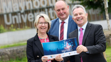 Pictured: Prof Eeva Leinonen, Maynooth University; and Professor Markus Helfert, IVI; and Minister of State at the Department of Foreign Affairs Sean Fleming