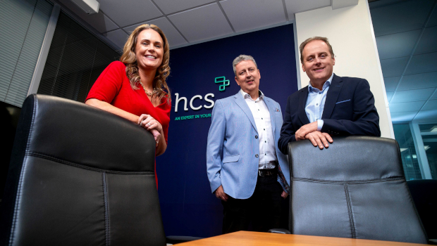 Pamela Farrell and Brian Larkin, Centric360, and Neil Phelan, HCS