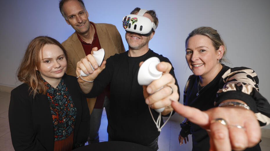 Pictured: Karolina Anielska, Smart Docklands; Prof. Dan Kilper, Connect; Barry Haughey, HoloGen; Nicola Graham, Dublin City Council