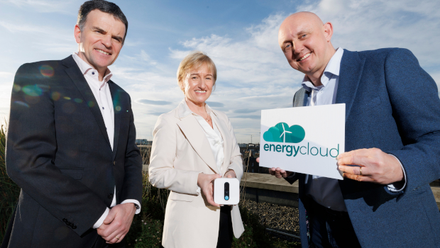 Pictured: Pat Fenlon and Noeline Gibbons, Electric Ireland, and Alan Wyley, EnergyCloud