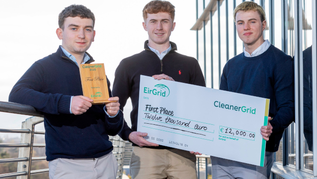 UCD students Ruairí Collins, Eoin Duffy and Stephen Murphy