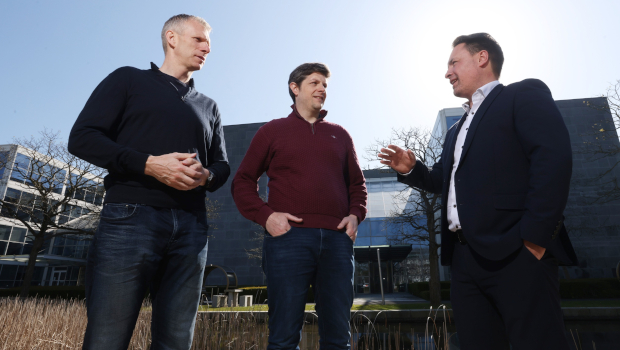 Pictured: Fergal Meegan and Barry Murphy, Assiduous, with Conor O’Donovan, Enterprise Ireland
