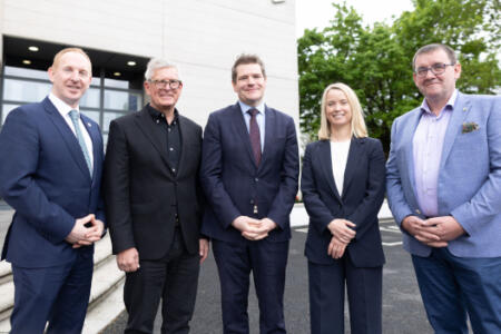 Pictured: Michael Lohan, Börje Ekholm, Peter Burke, Jenny Lindqvist and Denis Dullea