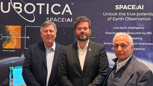 Pictured: Jim Cantrell, Phantom Space; Matti Ekdahl, Ubotica; and Joe Sasso, Phantom Space