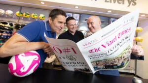 Pictured: Gareth Browne, Intersport Elverys; Ronan Whelan, Siro; and Damien McCann, Viatel Technology Group
