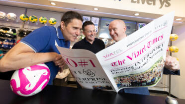 Pictured: Gareth Browne, Intersport Elverys; Ronan Whelan, Siro; and Damien McCann, Viatel Technology Group