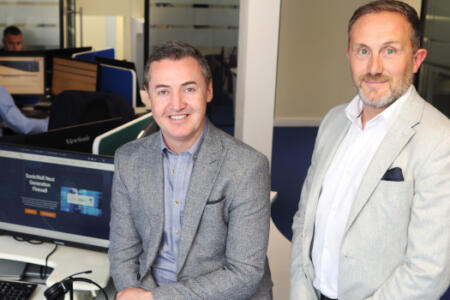Pictured: Eamon Gallagher, IT.ie and Tristan Bateup, SonicWall