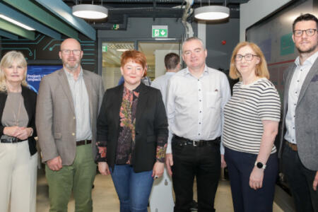 Pictured: Josette O'Mullane and Hugh McGlynn, MTU; Dr Susan Rea, Nexus Centre; Brian Cahill; Jacqueline Kehoe; and Dr. Alan McGibney, Nimbus