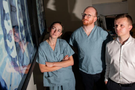 Pictured: Siobhan Killeen, Dr Edward McDermott, and Paul Banahan