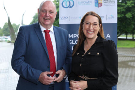 IVI Director Markus Helfert with Minister of State for Public Procurement, Digitalisation and eGovernment, Emer Higgins