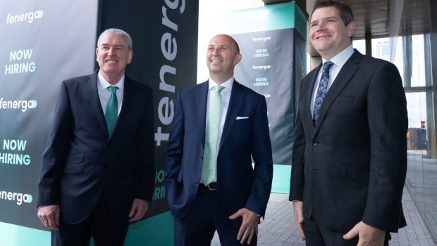 Pictured: Kevin Sherry, Enterprise Ireland; Marc Murphy, Fenergo; and Minister for Enterprise, Tourism and Employment Peter Burke