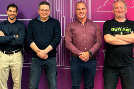 Pictured: Adam Toth, Lero; Matt Sughrue, Logitech; Mark Campbell, Lero; Niall White, Logitech