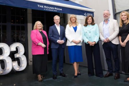Pictured: Lorna Martyn, Fidelity Investments; Donal Travers, IDA Ireland; Una Fitzpatrick, Technology Ireland; Marie Treacy, EY Ireland; Brendan Kiely, ThinScale Technology; Amanda Ward, Enterprise Ireland