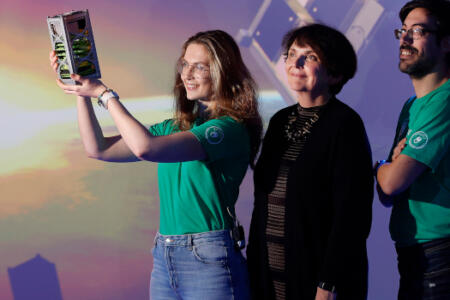 Pictured: Prof Orla Feely, Laura Cotter and Antonio Martin-Carrillo