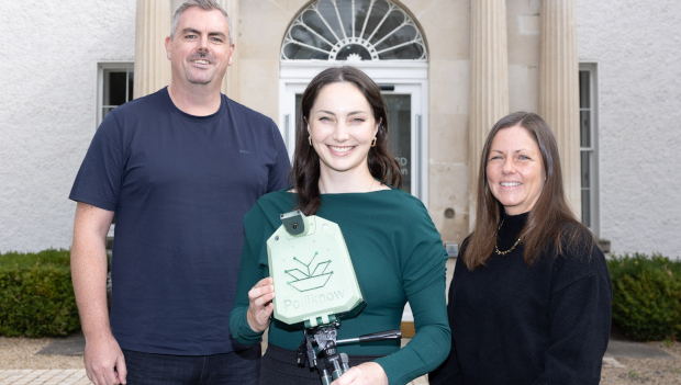 Pictured: Anthony McLoughlin, Better Futures; Meg Brennan, Polliknow; and Dr Sarah Cosgrove, Restore Blue
