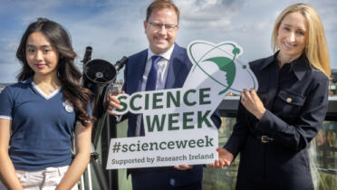 Yvonne Tran, Minister for Higher Education, Research, Innovation and Science James Lawless, and Dr. Ruth Freeman, Research Ireland