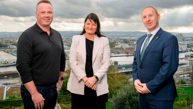 Pictured: Conor Forde, Aiven; Anne-Marie Tierney le Roux and Michael Lohan, IDA Ireland