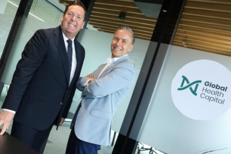 Pictured: Graham Byrne and David Crimmins, Global Health Capital