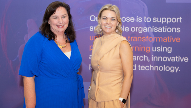 Pictured: Rita Bateson, Eblana Learning, with Nessa McEniff, Learnovate