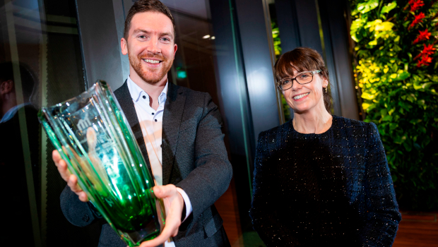 Mark O'Sullivan, NeuroBell, and Jenny Melia, Enterprise Ireland