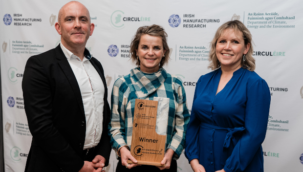 Pictured: Micheal Cassidy, Irish Manufacturing Research; Lisa O'Riordan, HaPPE Earth; Martina Hennessy, DCEE