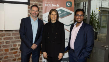 Pictured: Cyril Treacy, Disseqt AI; Heather Domin, HCLTech; and Apoorva Kumar, Disseqt AI