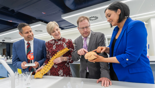 Pictured: Dr Aamir Hameed; Dr Ciara Murphy; Minister for Further and Higher Education, Research, Innovation and Science, James Lawless; and Dr Jennifer Dowling