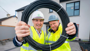 Pictured: John Keaney, Siro, and Mike Quaid, Homeland Group Construction