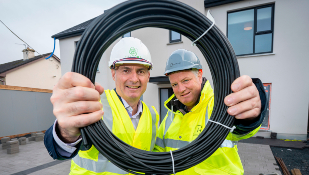 Pictured: John Keaney, Siro, and Mike Quaid, Homeland Group Construction