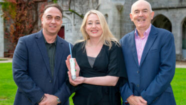 Pictured: Tamas Jager and Judi O'Malley, Spiorad Medical, and Einne Curran, University of Galway